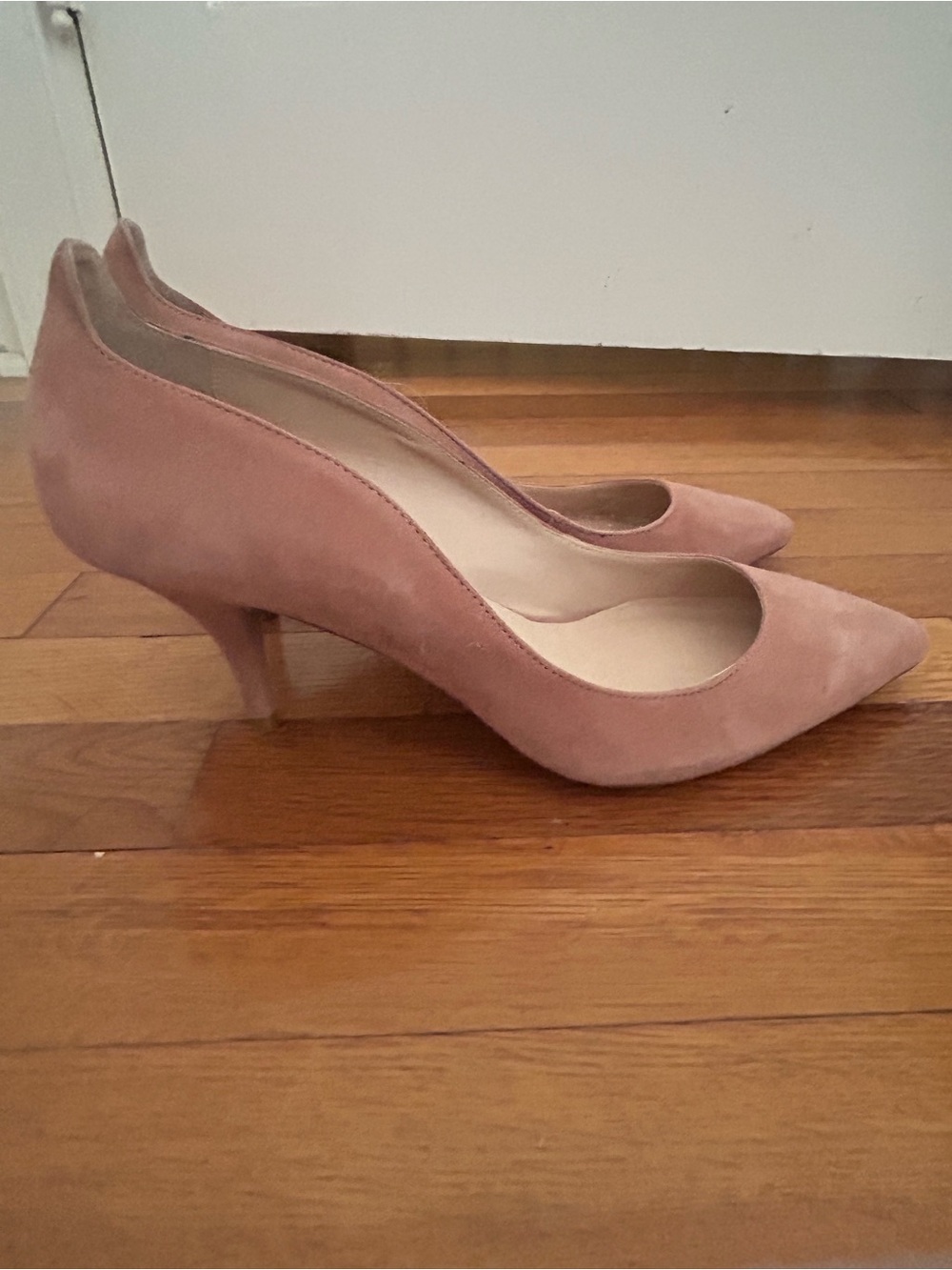 Loeffler Randall Rose Suede Pointed-Toe Kitten Heels